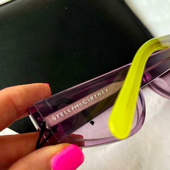 STELLA McCARTNEY Cat Eye Retro Violet Sunglasses--SC0230S - Picture 7 of 15